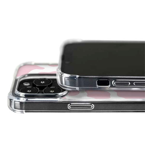 Pink Cow Print iPhone 15 Pro MagSafe Case